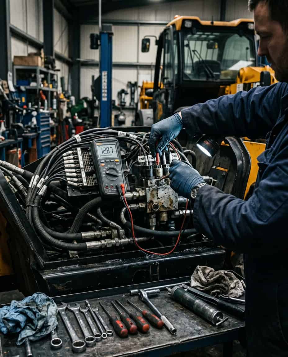 JCB Loadall à l'arrêt ?