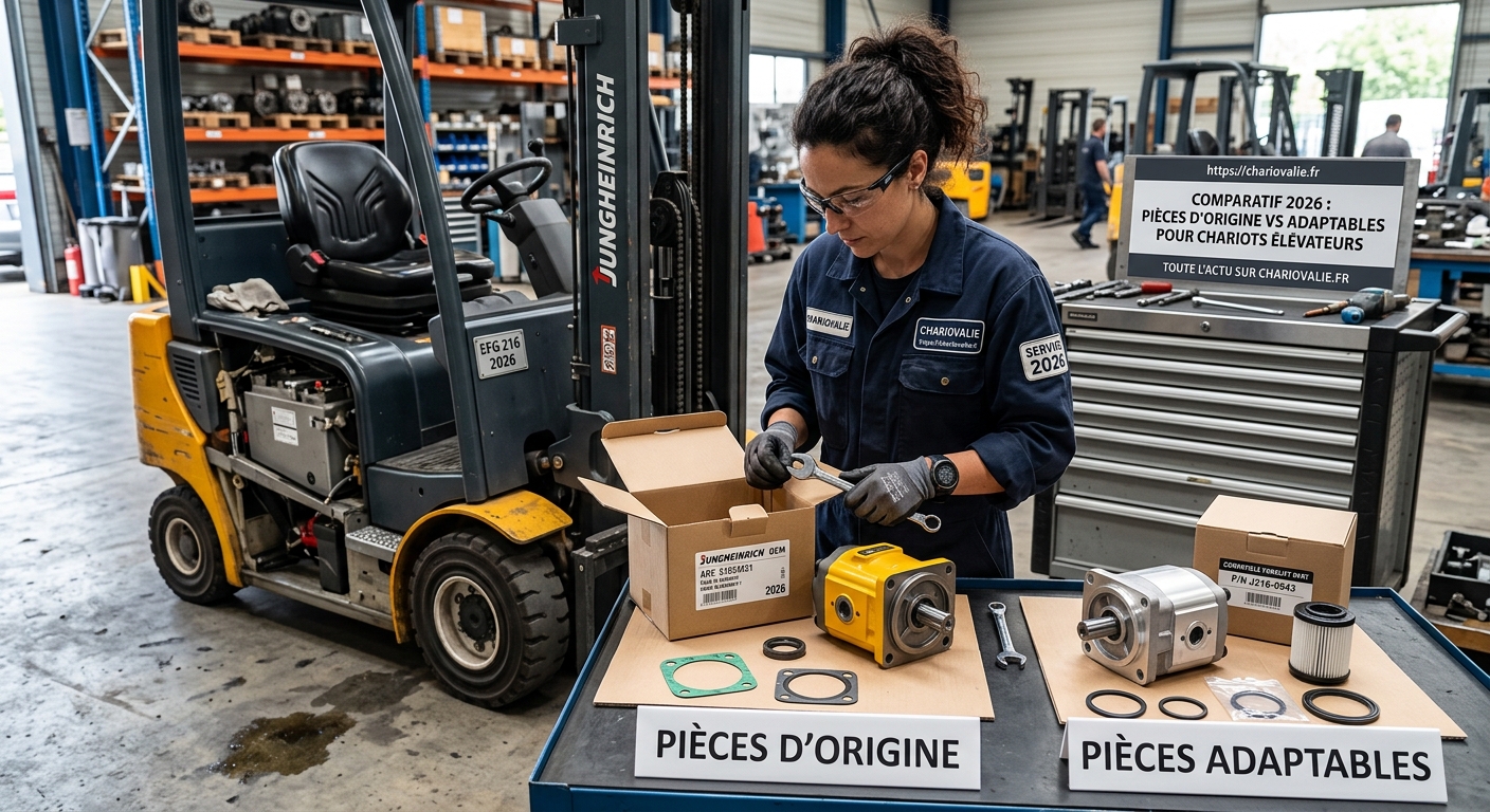 Pièces d'origine ou adaptables pour chariot élévateur ? 2 Comparaison de pièces d'origine et adaptables pour chariot élévateur
