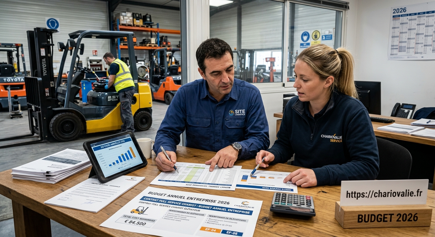 Technicien maintenance préventive chariot élévateur électrique en entreprise