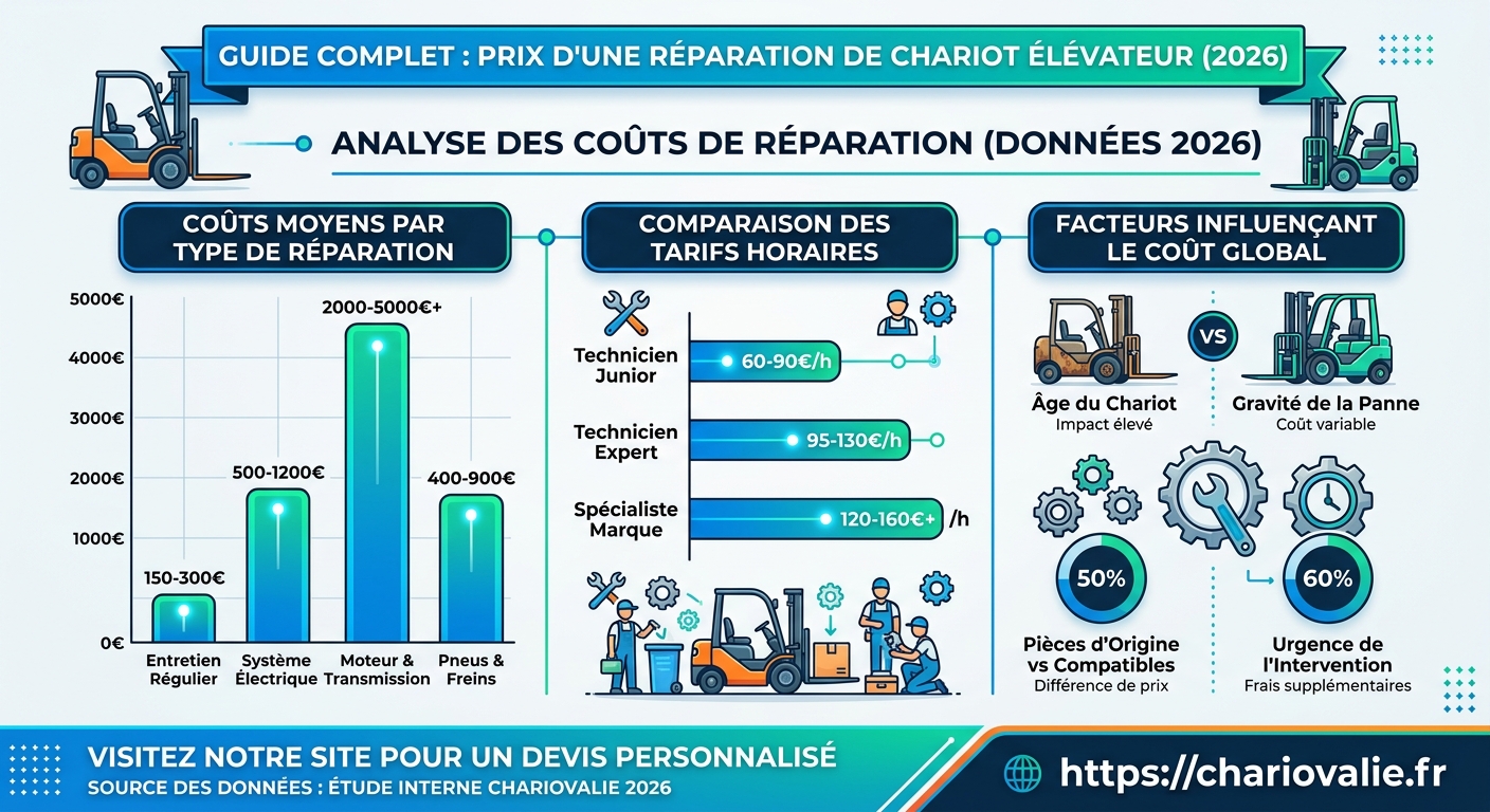 Comparaison des coûts de maintenance chariots thermiques et électriques sur 24 mois