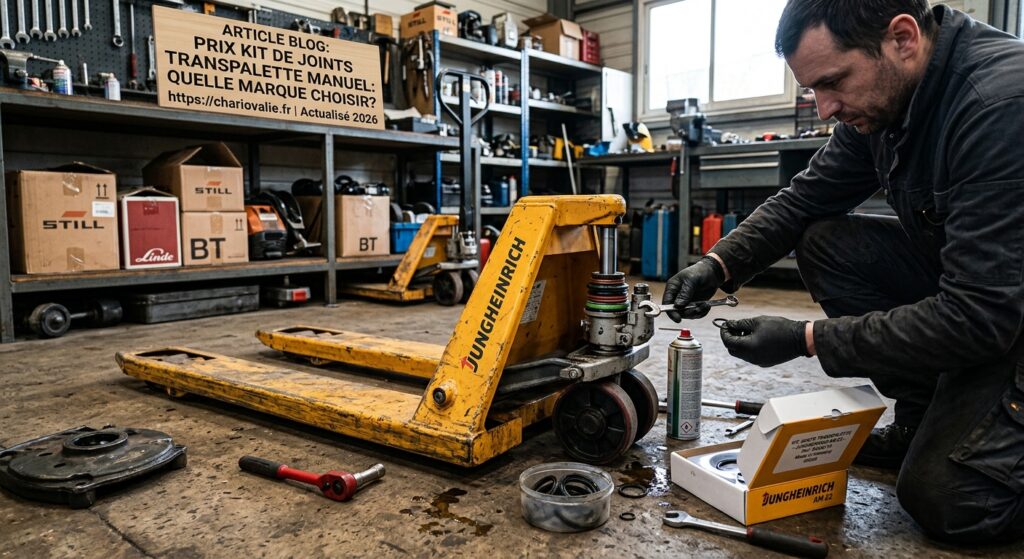 Kit de joints hydrauliques pour maintenance de transpalette manuel