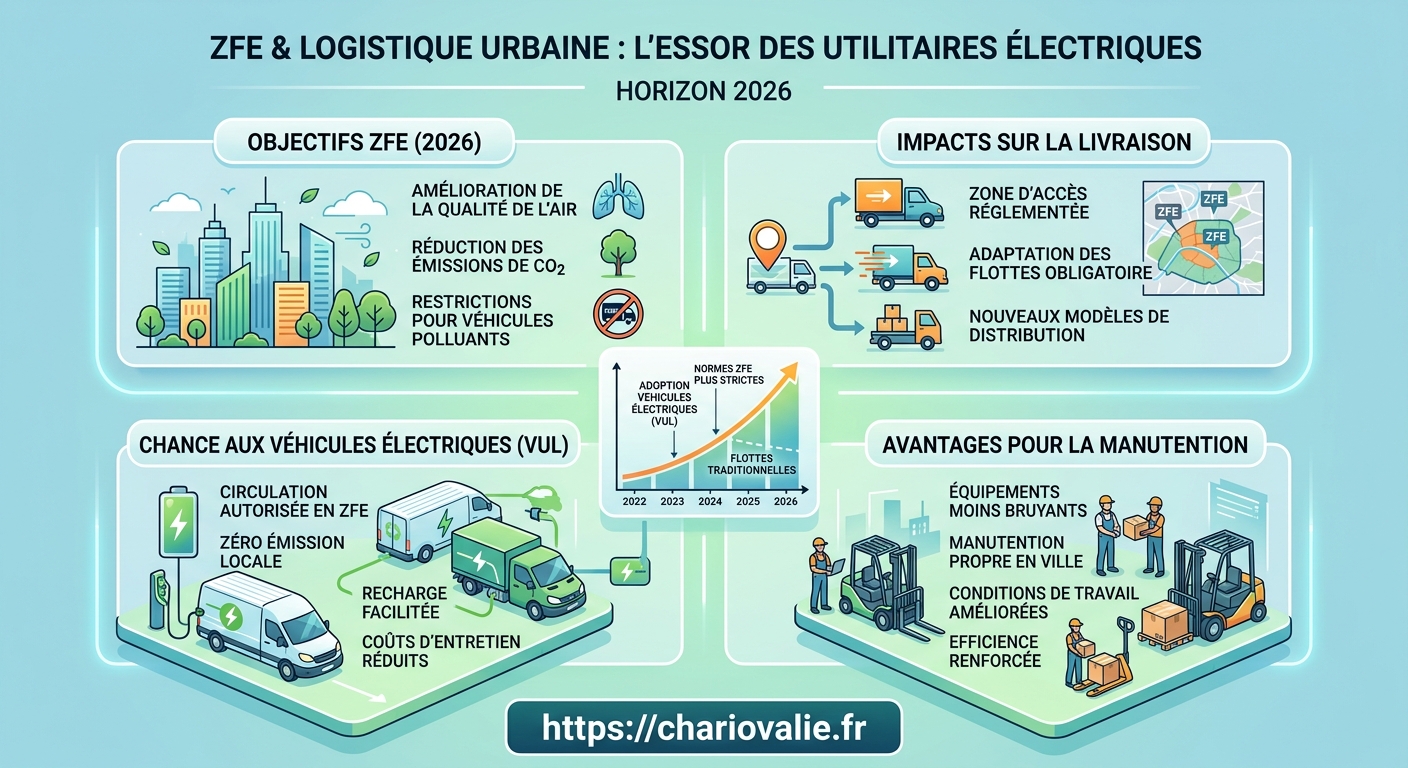 Comparaison coût opérationnel VUL électriques et diesel en zone ZFE