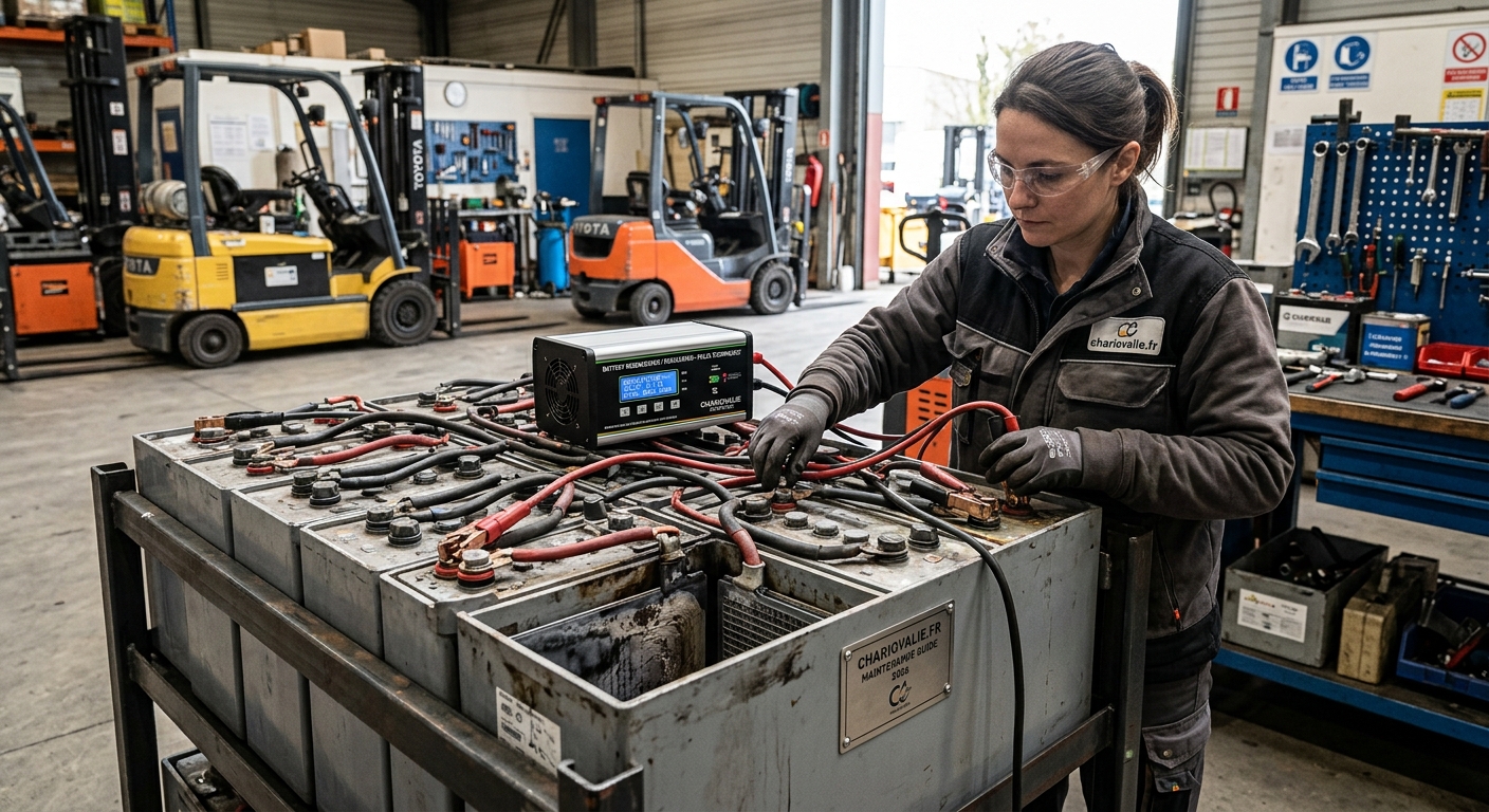 Comment désulfater une batterie de traction : le guide 2 Maintenance pour désulfater une batterie de traction et retirer les cristaux de sulfate