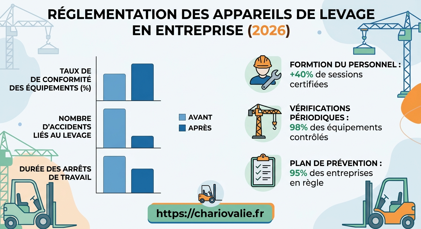 Évolution des taux de conformité aux normes de sécurité des appareils de levage 2020-2024