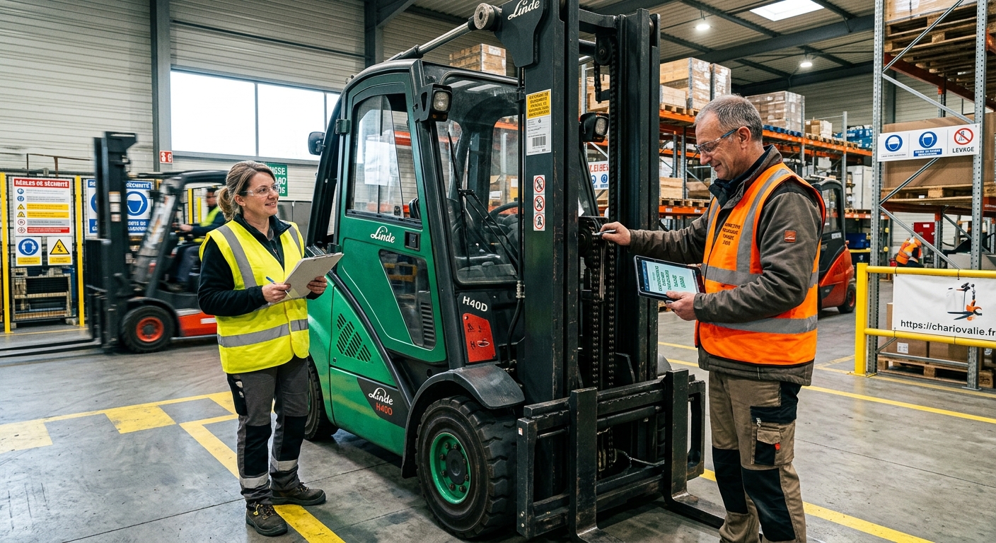 Contrôle technique d'un pont roulant selon la réglementation des appareils de levage en entreprise
