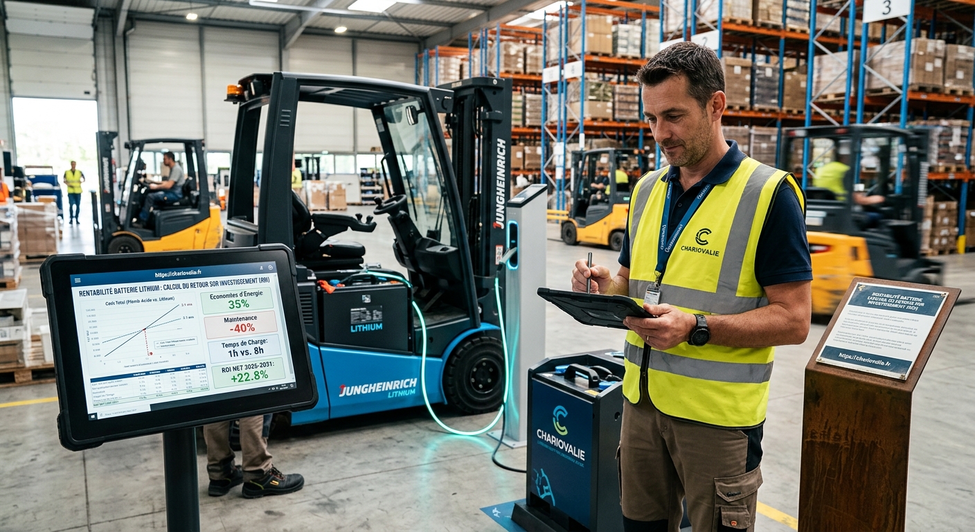 Calcul du retour sur investissement d'une batterie lithium pour chariot élévateur